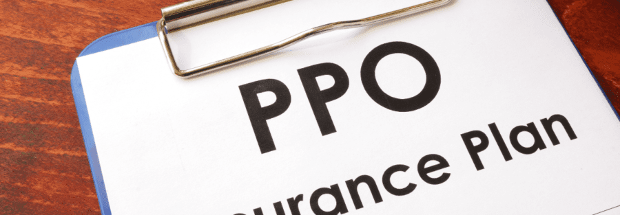 A form that says PPO insurance plan.