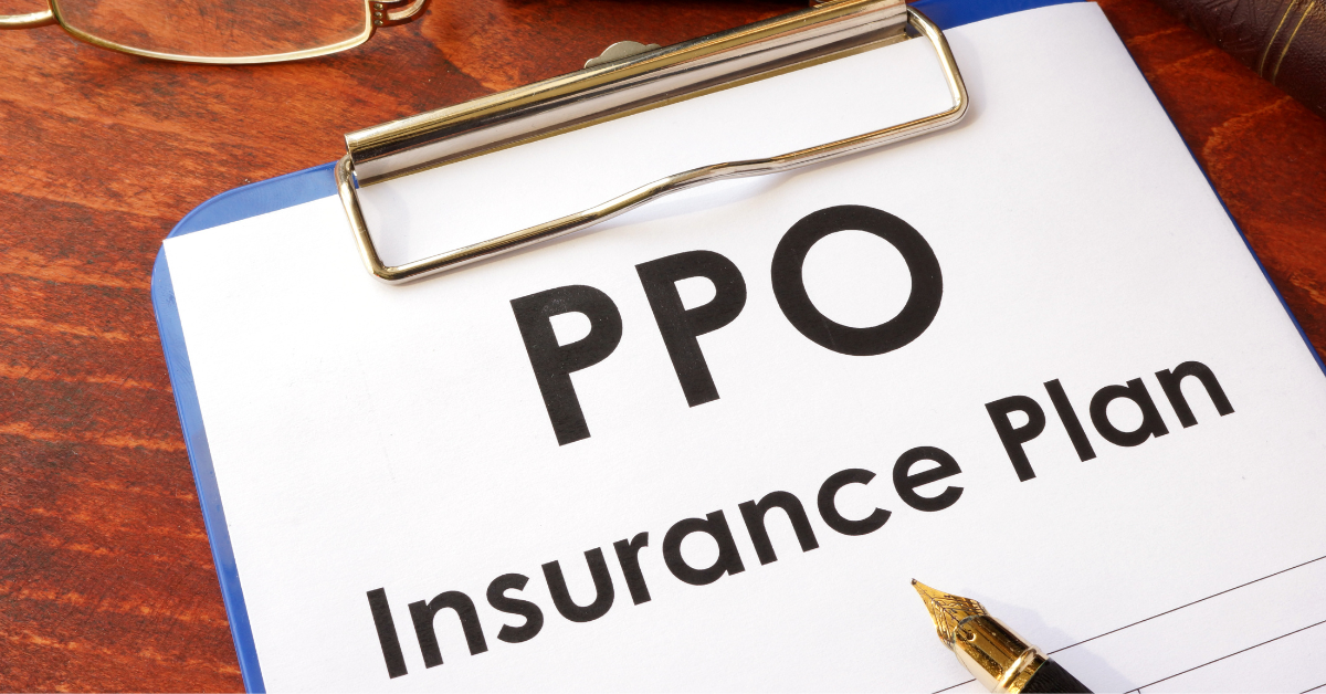 A form that says PPO insurance plan.